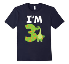 I'm 3 Three 3rd Birthday T-Shirt Kids 3 Year Old Dinosaur