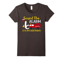 Sound the Alarm It's My 6th Birthday Cute Fireman T-Shirts