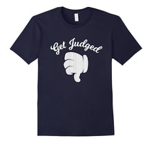 Get Judged Thumbs Down Pinstripe New York Baseball T-Shirt