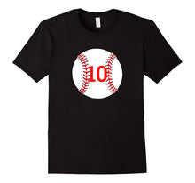 "#10 Birthday Baseball" Birthday T Shirt