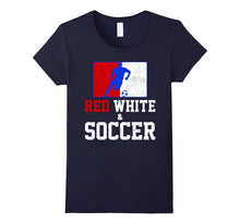Patriotic Red White and Soccer T-Shirt