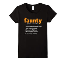 Faunty T-Shirt Fun Aunt Definition Funny Funcle Wife Tee