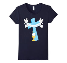 First Communion Shirt Blue Cross Son Grandson Boy Christian