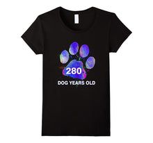 Awesome 280 Dog Years Old T-Shirt Funny 40th Birthday Gift