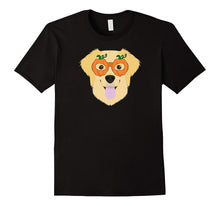 The Golden Retriever With Halloween Pumpkin Mask T-Shirt