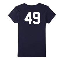 49 Sports Jersey Number on Back T-Shirt for Team Fan Player