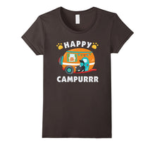 Happy Campurrr T-Shirt Funny Camping With Cats Camper