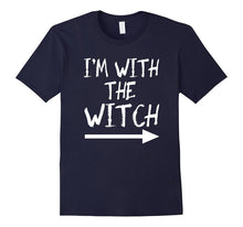 I'm With the Wicth Tshirt Halloween Couples Costume Funny
