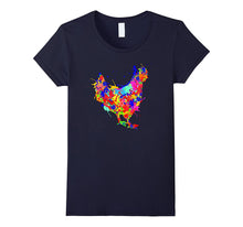 Chicken T-Shirt Watercolor Splash Chickens Graphic Tshirt