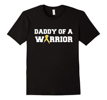 Mens Daddy of a Warrior - Childhood Cancer Awareness T-Shirt