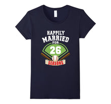 26th Wedding Anniversary T-Shirt Baseball Couple Gift Shirt