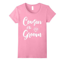 Bridal Party T-Shirts Cousin of the Groom Purple Diamond