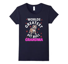 FUNNY WORLDS GREATEST PIT BULL GRANDMA T-Shirt Dog Lovers