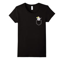 Dabbing Unicorn Pocket T-Shirt | Funny Cute Holiday Dab Tee