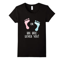 Gender Reveal TShirt - Pink or Blue Big Bro Loves You