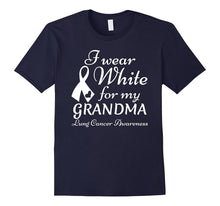 I Wear White for My Grandma - Lung Cancer Awareness T-Shirt