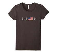Heartbeat USA Flag Tshirt Independence Day