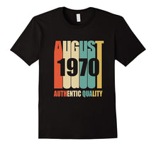 Retro August 1970 T-Shirt 47 Yrs Old Bday 47th Birthday Tee