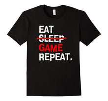 Eat Sleep Game Repeat T-Shirt Board PC Video Gamer Birthday