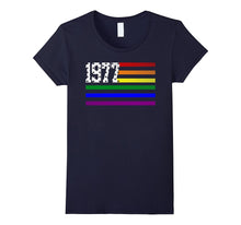 LGBT Flag EST 1977 Birthday Gift 40 Years Old Shirt