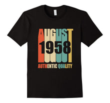 Retro August 1958 T-Shirt 59 Yrs Old Bday 59th Birthday Tee