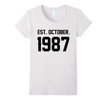 Happy 1987 My 30 Th Birthday Gift Ideas Tshirt for Lover
