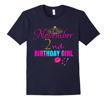 GIRLY CUTE: November 2nd Birthday Girl Party Women Shirt