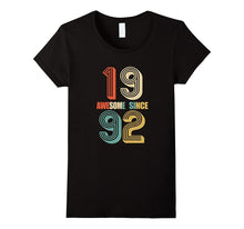 Awesome Since 1992 T-Shirt 25 Yrs Old Bday 25th Birthday Tee