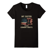 Army My Sister Wears Combat Boots Proud Brother T-Shirt