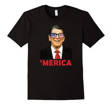 'Merica Ronald Reagan Patriotic Sunglasses USA Funny T-Shirt