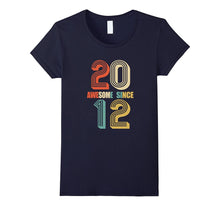 Awesome Since 2012 T-Shirt 5 Yrs Old Bday 5th Birthday Tee