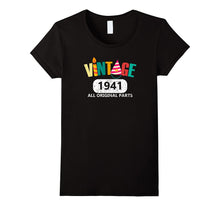 Funny 76th Birthday Gift T-Shirt 1941 Best Vintage Emoji Tee