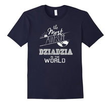 Mens Most Awesome Dziadzia in World Polish Grandpa T Shirt