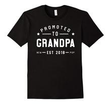 Mens Mens Promoted to Grandpa 2018 T-Shirt - New Grand Pa Father