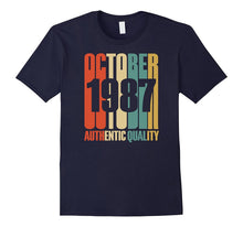 Retro October 1987 T-Shirt 30 Yrs Old Bday 30th Birthday Tee