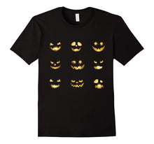 Pumpkin Face Funny Halloween T Shirt for Men Women Kid