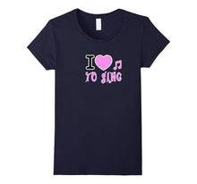 Girls T Shirt I Love to Sing: I Heart to Sing Girls Tee