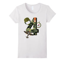 4th Birthday Camouflage Hero Army Soldier T-Shirt