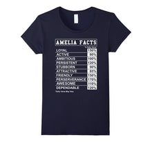Amelia Facts T Shirt for Amelia With Funny Facts