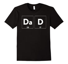 Mens Dad 2017 Periodic Table First Time Dad T-Shirt