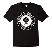 SMOKE EAT SLEEP REPEAT T-Shirt Smoker Shirt, BBQ Shirt