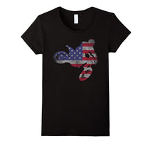 Dirt Bike American Flag T-Shirt | Motocross Enduro Shirt