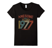 Awesome Since October 1977 Funny T-Shirt 40th Birthday Tee