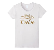 Gold Birthday Girl Shirt 12th Birthday Shirt