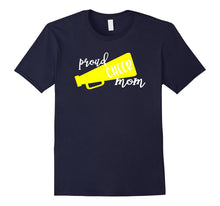 Proud Cheer Mom T-Shirt Yellow Megaphone