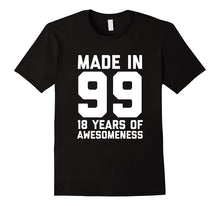 18th Birthday Shirt Gift Age 18 Year Old Boy Girl Tshirt Tee