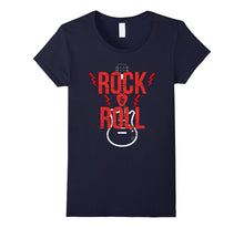 Rock and Roll Guitar T Shirt Distressed Vintage Look