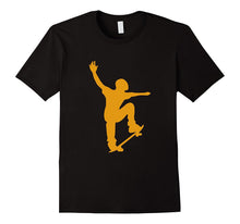 Skateboard Kick Flip Tshirt Silhouet Skateboarder