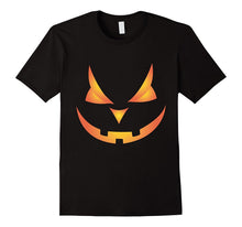 Scary Pumpkin Face Halloween Costume T-Shirt Orange Glow