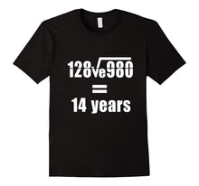 14th Wedding Anniversary T-Shirt Math Equation Gift Shirt